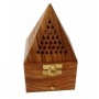 Incense Burner Pyramid Shape - Wooden